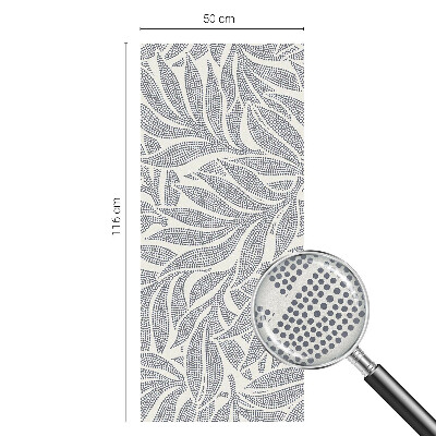 Dekorplast till fönster mosaik Bladdroppar