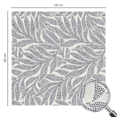 Dekorplast till fönster mosaik Bladdroppar