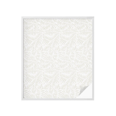 Frostad fönsterfilm med färgat mönster Lövrik elegans