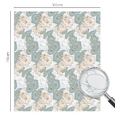 Solfilm fönster insynsskydd Fina blommor