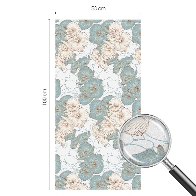 Solfilm fönster insynsskydd Fina blommor