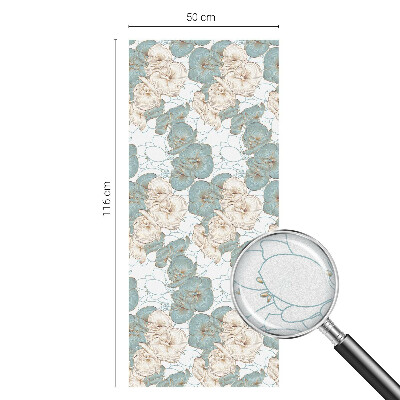 Solfilm fönster insynsskydd Fina blommor