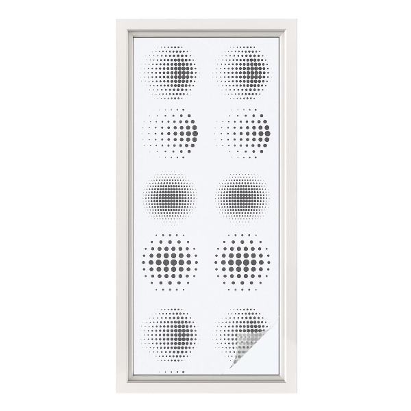 Solfilm fönster insynsskydd Prickade cirklar