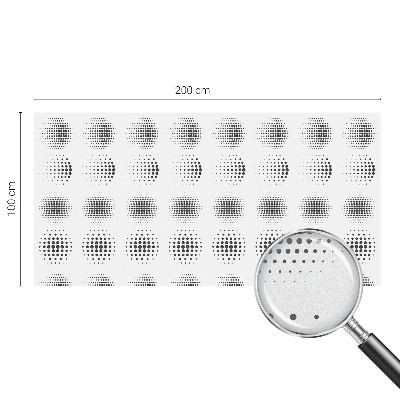 Solfilm fönster insynsskydd Prickade cirklar