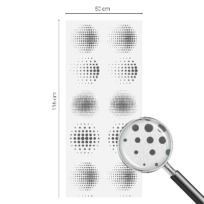 Solfilm fönster insynsskydd Prickade cirklar