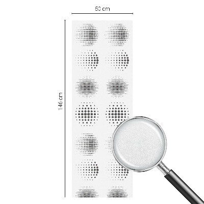 Solfilm fönster insynsskydd Prickade cirklar