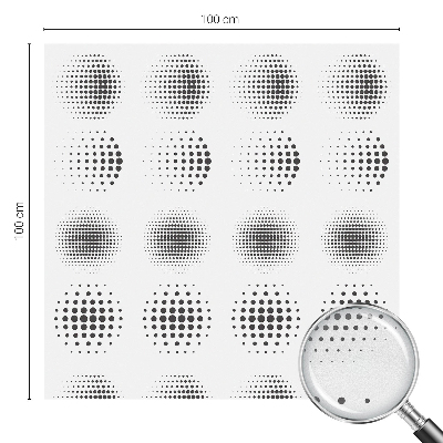 Solfilm fönster insynsskydd Prickade cirklar
