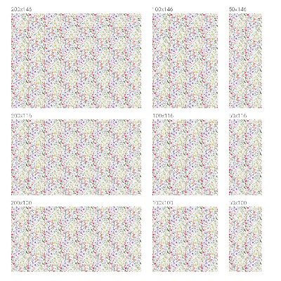 Frostad fönsterfilm med färgat mönster Blommig äng