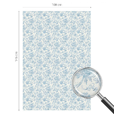 Dekorplast till fönster mosaik Blommönster