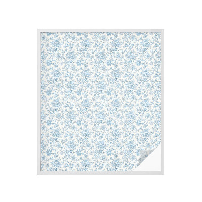 Dekorplast till fönster mosaik Blommönster