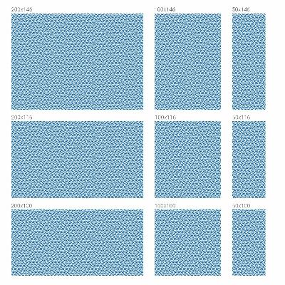 Solfilm fönster insynsskydd Blå vågor