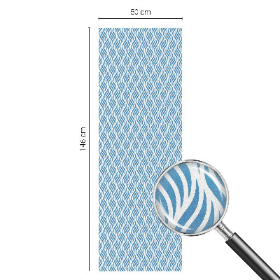 Solfilm fönster insynsskydd Blå vågor