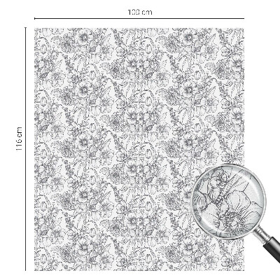 Frostfilm med dekorativt mönster Floristisk elegans