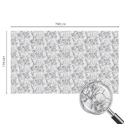 Frostfilm med dekorativt mönster Floristisk elegans