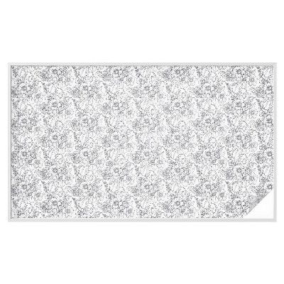 Frostfilm med dekorativt mönster Floristisk elegans