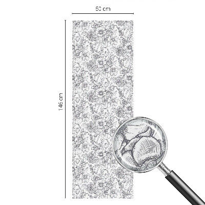 Frostfilm med dekorativt mönster Floristisk elegans