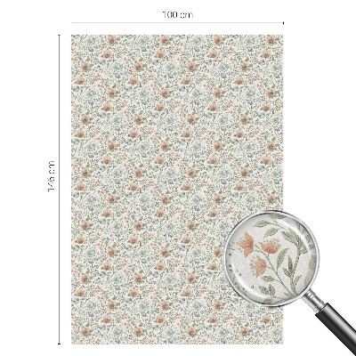 Fönsterfilm med mosaikmönster Blommönster