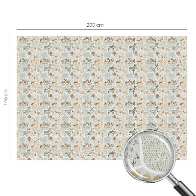 Dekorplast till fönster mosaik En idyllisk by