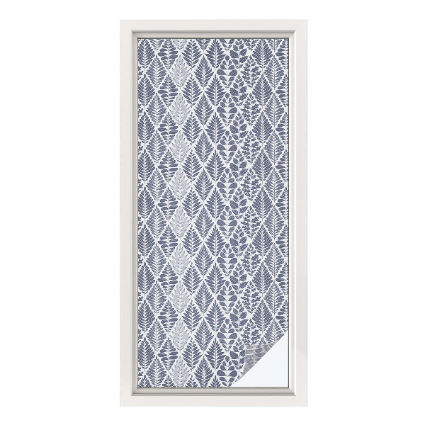 Dekorplast till fönster mosaik Mönstrade löv