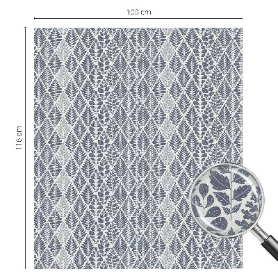 Dekorplast till fönster mosaik Mönstrade löv