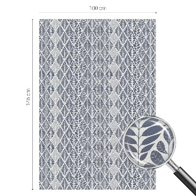 Dekorplast till fönster mosaik Mönstrade löv