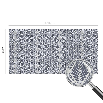 Dekorplast till fönster mosaik Mönstrade löv