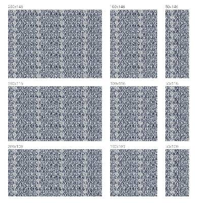 Dekorplast till fönster mosaik Mönstrade löv