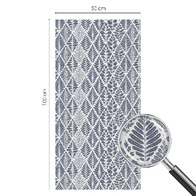 Dekorplast till fönster mosaik Mönstrade löv