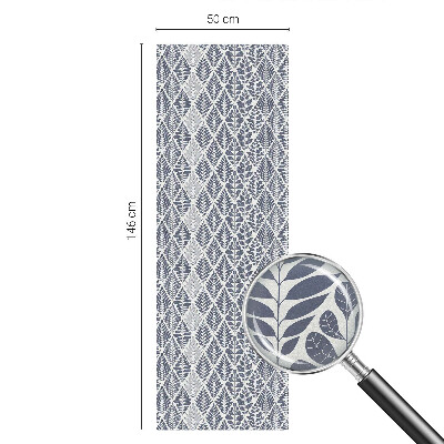 Dekorplast till fönster mosaik Mönstrade löv