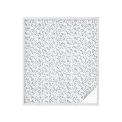 Frostad fönsterfilm med färgat mönster Blommönster