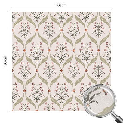 Fönsterfilm med mosaikmönster Blommönster