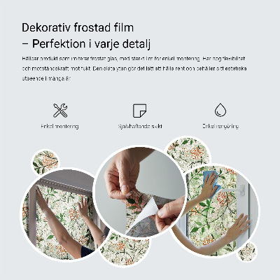 Frostfilm med dekorativt mönster Nautiska motiv