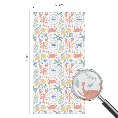 Frostfilm med dekorativt mönster Nautiska motiv