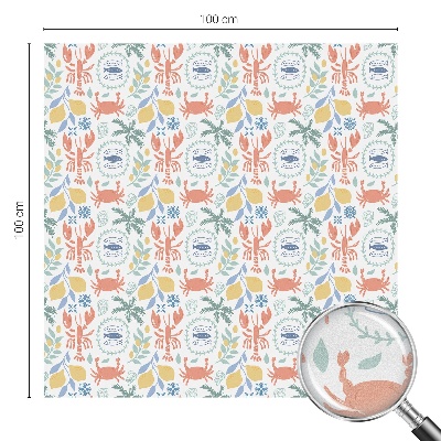 Frostfilm med dekorativt mönster Nautiska motiv