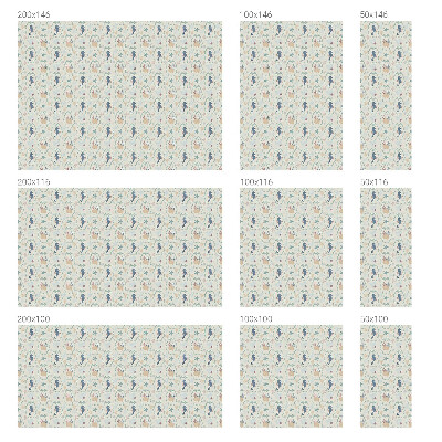 Frostfilm med dekorativt mönster Sjöhästar