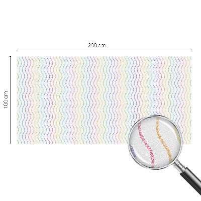 Fönsterfilm med mosaikmönster Regnbågslinjer