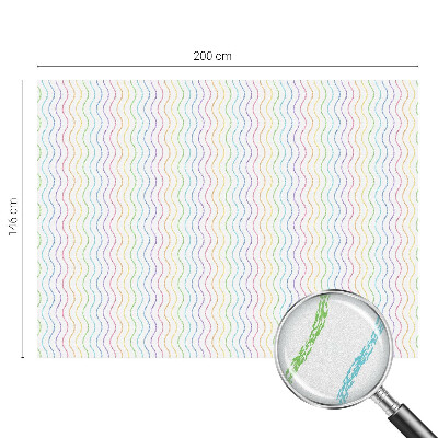 Fönsterfilm med mosaikmönster Regnbågslinjer