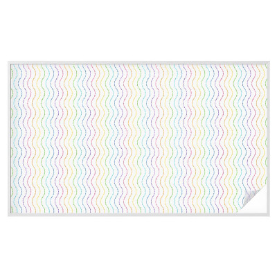 Fönsterfilm med mosaikmönster Regnbågslinjer