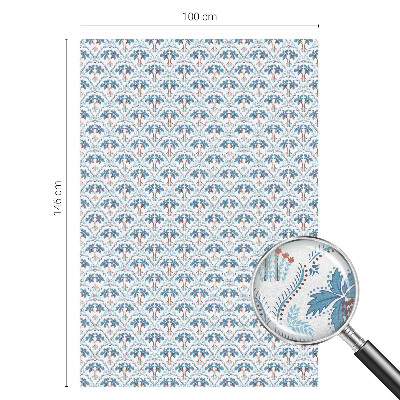 Solfilm fönster insynsskydd Blå palmer