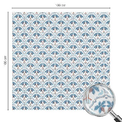 Solfilm fönster insynsskydd Blå palmer