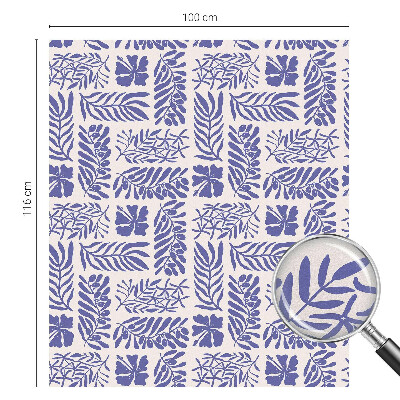 Dekorplast till fönster mosaik Växtmönster