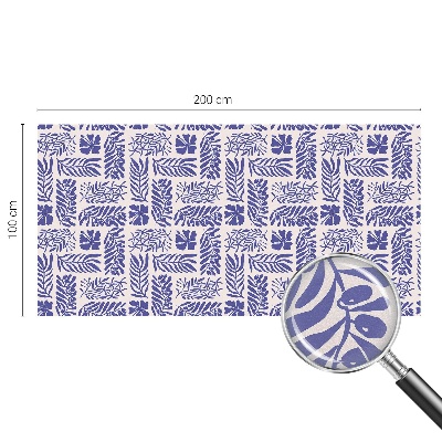 Dekorplast till fönster mosaik Växtmönster