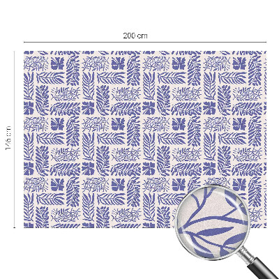 Dekorplast till fönster mosaik Växtmönster