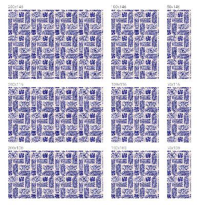 Dekorplast till fönster mosaik Växtmönster