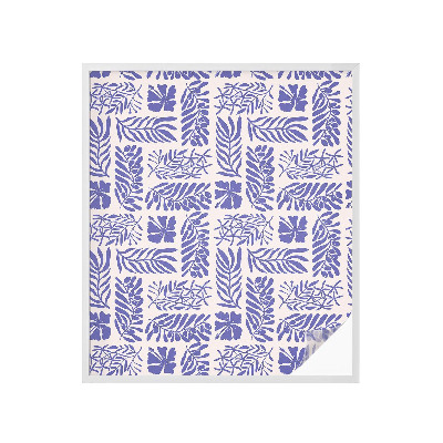 Dekorplast till fönster mosaik Växtmönster