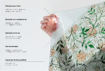 Dekorplast till fönster mosaik Växtmönster