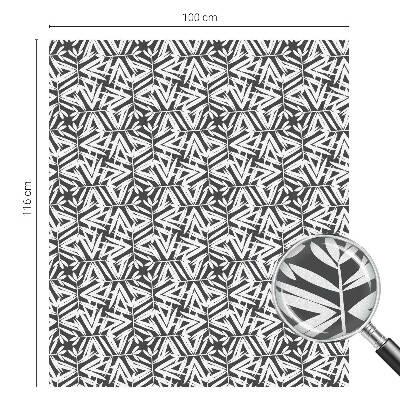 Dekorplast till fönster mosaik Geometriska löv