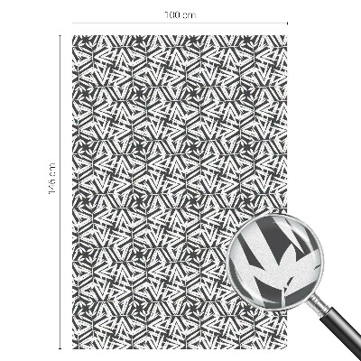 Dekorplast till fönster mosaik Geometriska löv