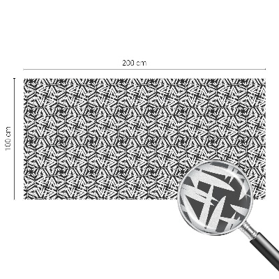 Dekorplast till fönster mosaik Geometriska löv