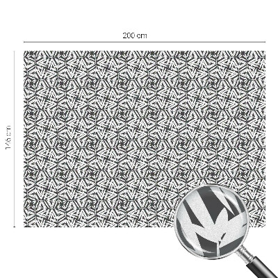 Dekorplast till fönster mosaik Geometriska löv